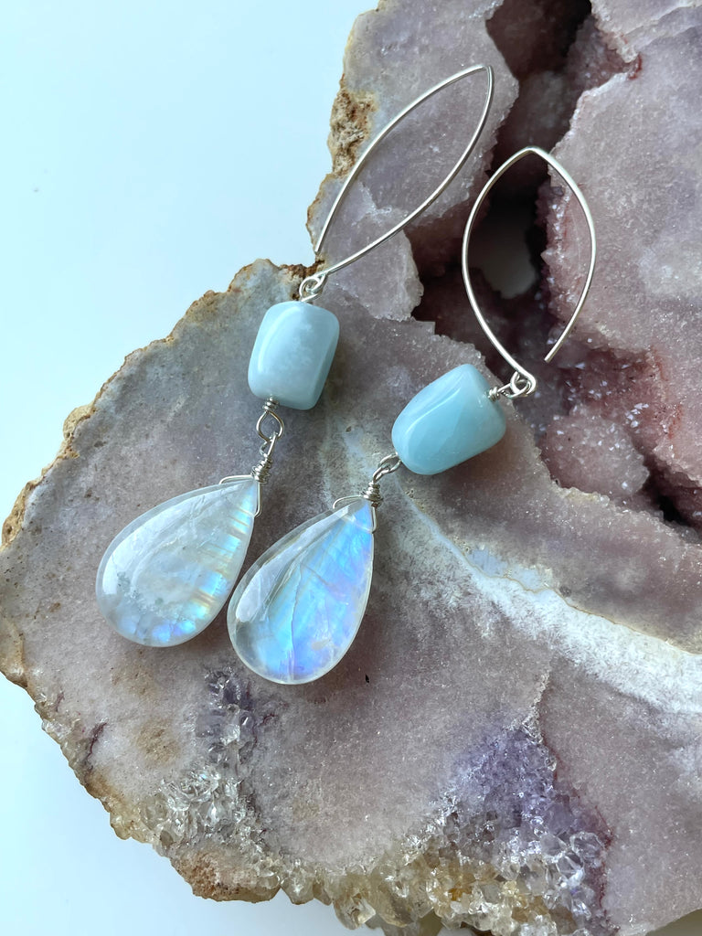 Larimar earrings sales