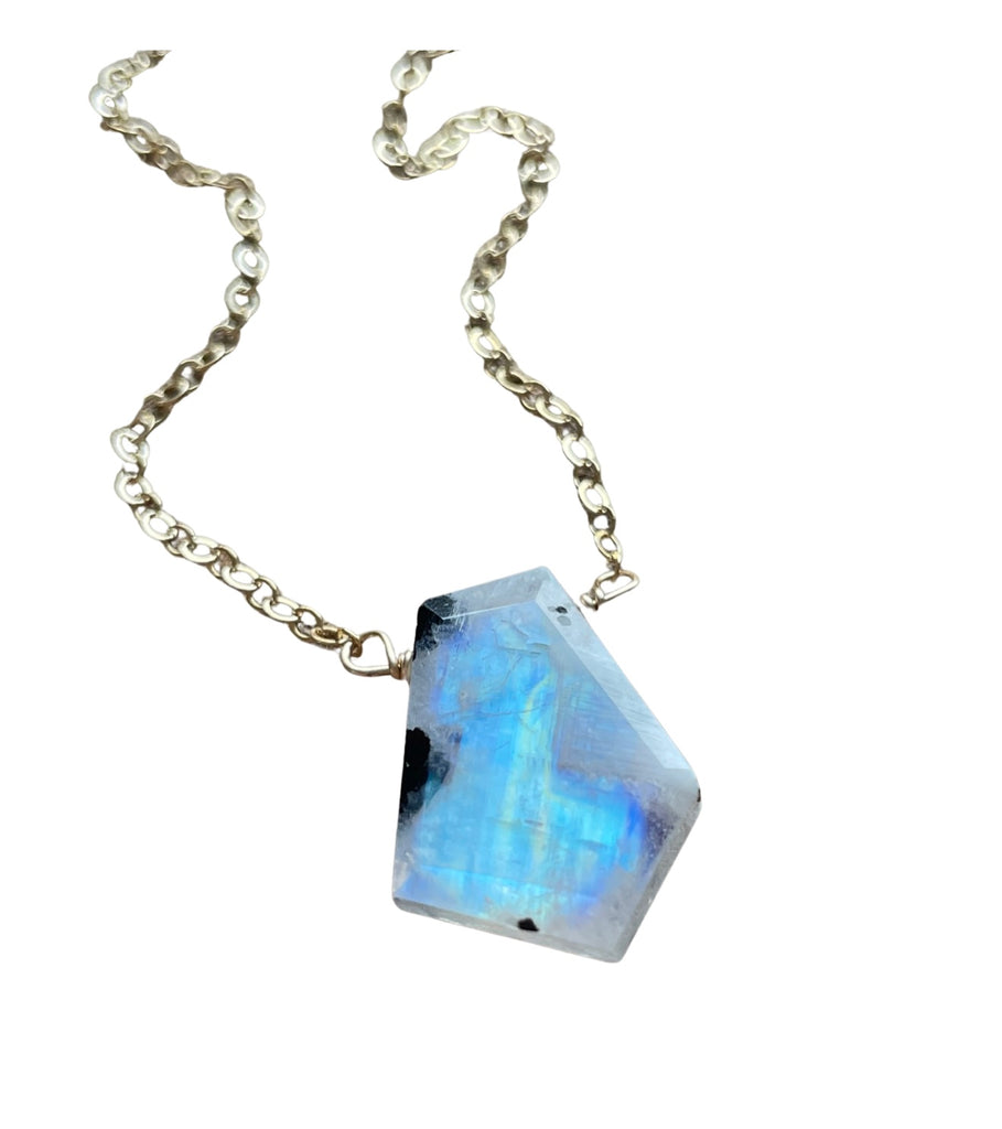 rainbow moonstone necklace 